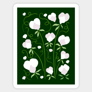 Sweet Pea Flowers Sticker